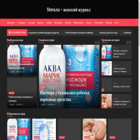 Скриншот главной страницы сайта stera.su