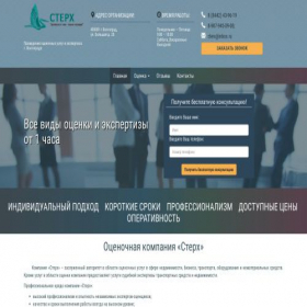 Скриншот главной страницы сайта sterhocenka.ru
