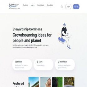 Скриншот главной страницы сайта stewardshipcommons.com