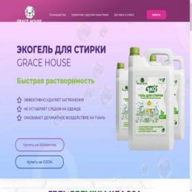 Скриншот главной страницы сайта stirka.grace-house.ru