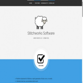 Скриншот главной страницы сайта stitchworkssoftware.com