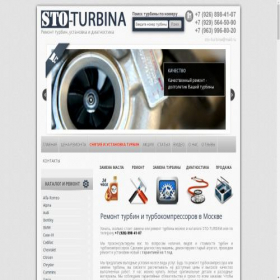 Скриншот главной страницы сайта sto-turbina.ru