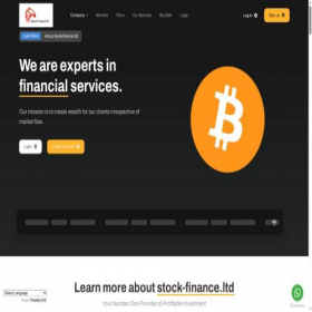 Скриншот главной страницы сайта stock-finance.ltd