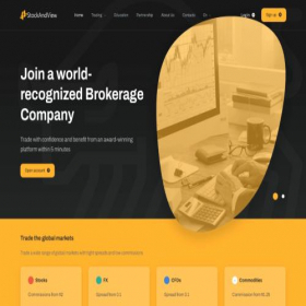 Скриншот главной страницы сайта stockandview.com