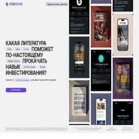 Скриншот главной страницы сайта stockpotock.online