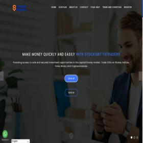 Скриншот главной страницы сайта stocksbitfxtraders.net