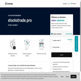 Скриншот главной страницы сайта stockstrade.pro