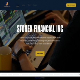 Скриншот главной страницы сайта stonexfinancial.pro