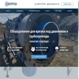 Скриншот главной страницы сайта stoptron.ru