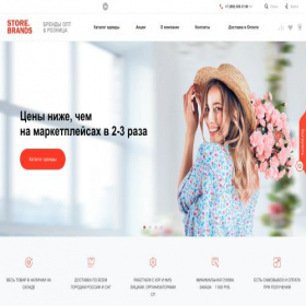 Скриншот главной страницы сайта store-brands.ru
