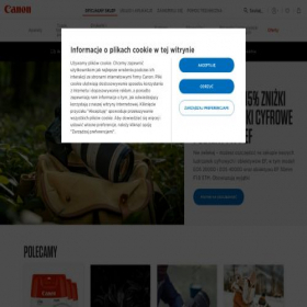 Скриншот главной страницы сайта store.canon.pl