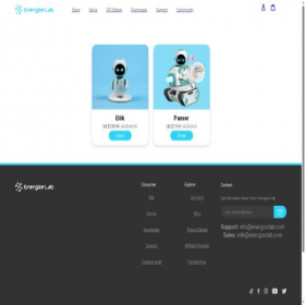 Скриншот главной страницы сайта store.energizelab.com