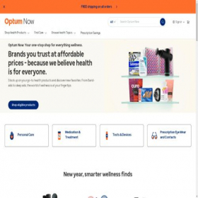 Скриншот главной страницы сайта store.optum.com