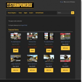 Скриншот главной страницы сайта store.stormeaglestudios.com