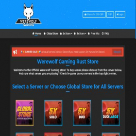 Скриншот главной страницы сайта store.werewolfrust.co