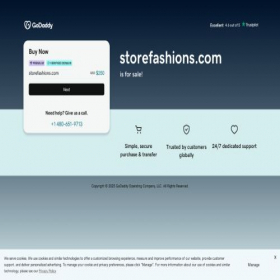Скриншот главной страницы сайта storefashions.com
