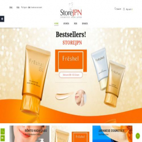 Скриншот главной страницы сайта storejpn.com