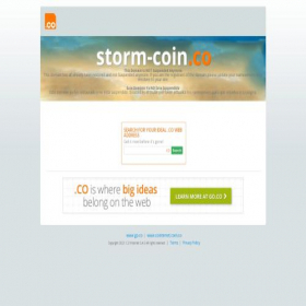 Скриншот главной страницы сайта storm-coin.co