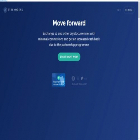 Скриншот главной страницы сайта streamdesk.io