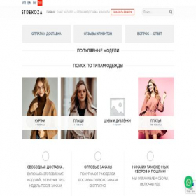 Скриншот главной страницы сайта strekoza.co.il