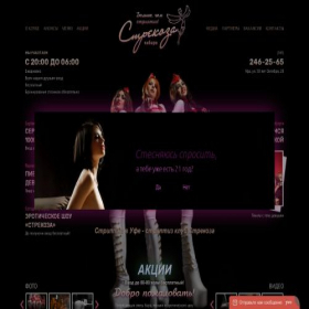 Скриншот главной страницы сайта strekozastrip.ru