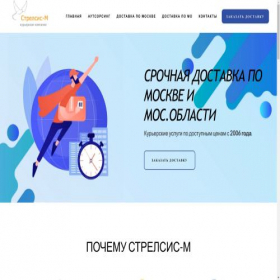 Скриншот главной страницы сайта strelsis-m.ru