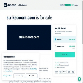 Скриншот главной страницы сайта strikeboom.com
