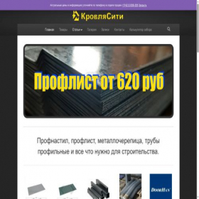 Скриншот главной страницы сайта strmdv.ru