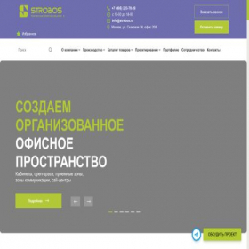Скриншот главной страницы сайта strobos.ru