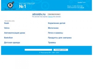 Скриншот главной страницы сайта stroidv.ru
