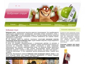 Скриншот главной страницы сайта struya-bobrov.ru