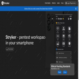 Скриншот главной страницы сайта strykerdefence.com