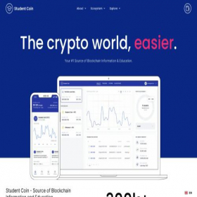 Скриншот главной страницы сайта studentcoin.org