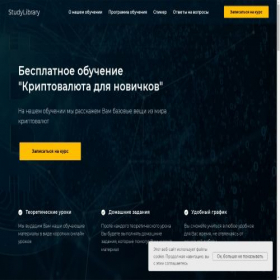 Скриншот главной страницы сайта studylibrary.ru