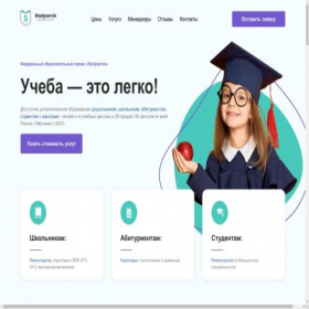 Скриншот главной страницы сайта studyserwice.ru