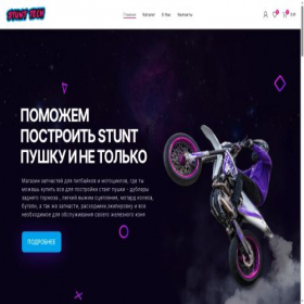 Скриншот главной страницы сайта stunttech.ru