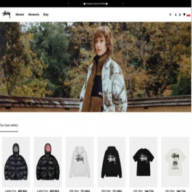 Скриншот главной страницы сайта stussy-polska.eu