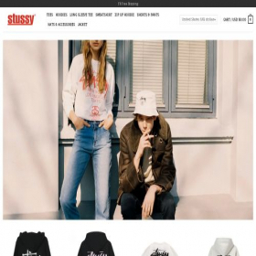 Скриншот главной страницы сайта stussystreet.com