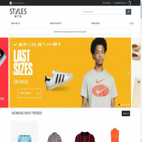 Скриншот главной страницы сайта styleswith.com