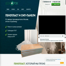 Скриншот главной страницы сайта styro.ru