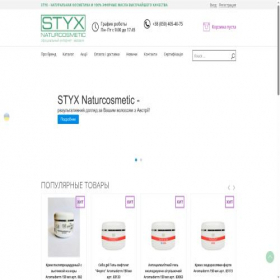 Скриншот главной страницы сайта styxmarket.com.ua