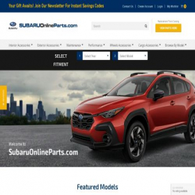 Скриншот главной страницы сайта subaruonlineparts.com