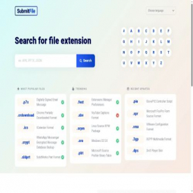Скриншот главной страницы сайта submitfile.com