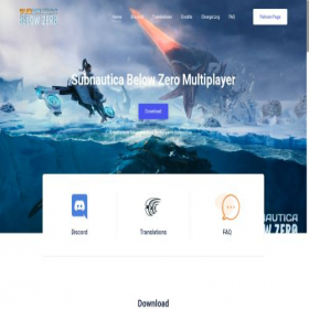 Скриншот главной страницы сайта subnauticamultiplayer.com