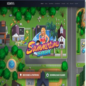 Скриншот главной страницы сайта summertimesaga.com