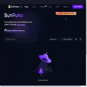 Скриншот главной страницы сайта sunpump.meme
