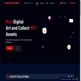 Скриншот главной страницы сайта sunttom-mint.com