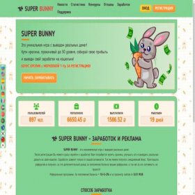 Скриншот главной страницы сайта super-bunny.pro