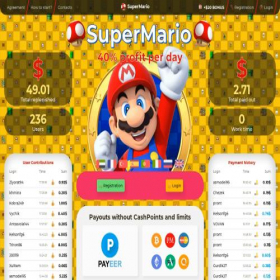 Скриншот главной страницы сайта super-mario.fun