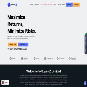 Скриншот главной страницы сайта super-z.ltd
